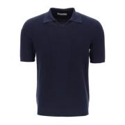 Brunello Cucinelli Polo Shirts Blue, Herr