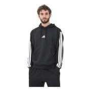 Adidas Svart huvtröja Essentials 3 Stripes Black, Herr