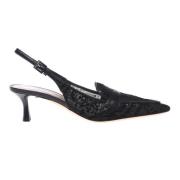 Baldinini Petal mesh slingback in black Black, Dam