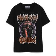 Versace Jeans Couture Svart Tiger Logo Strass T-Shirt Black, Dam