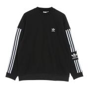 Adidas Svart Crewneck Sweatshirt med Logo Black, Herr