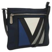 Louis Vuitton Vintage Pre-owned Canvas axelremsvskor Blue, Dam