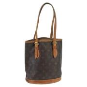 Louis Vuitton Vintage Pre-owned Canvas axelremsvskor Brown, Dam