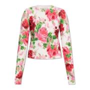 Blumarine Kofta med blommigt mönster Multicolor, Dam