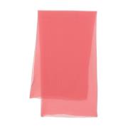 Alberta Ferretti Lätt Design Sidenscarf Rektangulär Form Pink, Dam