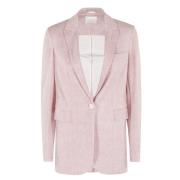 Circolo 1901 Piquet Blazer för Stiligt Utseende Pink, Dam