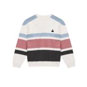 Isabel Marant Randig Logosweatshirt Multicolor, Herr