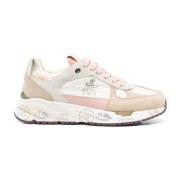 Premiata Beige Sneakers för Kvinnor Multicolor, Dam