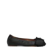 Lanvin Elegant Bow-Detalj Ballerina Flats Black, Dam