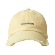 Jacquemus Artiskokkekeps med dragsko hakeband Yellow, Dam