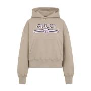 Gucci Snygg hoodie för en trendig look Beige, Dam