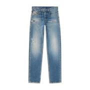 Diesel Förstörda Slim Fit Jeans Blue, Herr