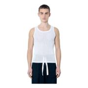 Dries Van Noten Öppenstickad Tanktop White, Herr