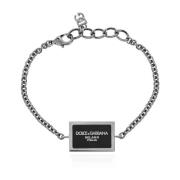 Dolce & Gabbana Armband med logotyp Gray, Herr