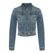 Dolce & Gabbana Denimjacka med vintageeffekt Blue, Dam