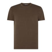 Tom Ford Khaki Crew Neck T-Shirt Brown, Herr