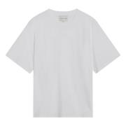 Loulou Studio Kortärmad rund hals T-shirt White, Dam