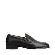 Tod's Svart platt mockasin med gummisula Black, Herr