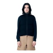 Moncler Vadderad Stickad Väst Black, Dam