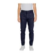 Calvin Klein Marin Twill Byxor Höst/Vinter Kollektion Blue, Herr