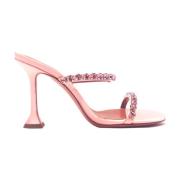 Amina Muaddi Babypink Mules Pink, Dam