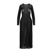 Jean Paul Gaultier Svart klänning för kvinnor Aw24 Black, Dam