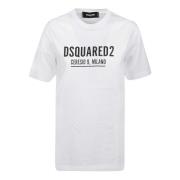 Dsquared2 Ceresio9 Renny T-Shirt, Elegant Dam Topp White, Dam