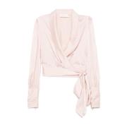 Zimmermann Rosa Wrap Topp Elegant Design Pink, Dam