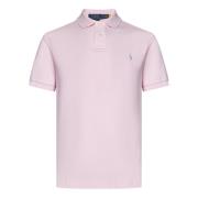 Polo Ralph Lauren Rosa Polo T-shirt med Pony Broderi Pink, Herr