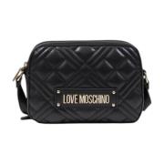 Love Moschino Svart handväska med fotledsrem Black, Dam