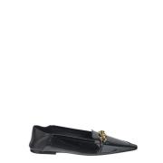 Saint Laurent Läder Ballerina Sko Black, Dam