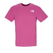 The North Face Röd Box Tee Röd/lila Herr T-shirt Pink, Herr