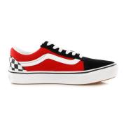 Vans Comfycush Old Skool Checkerboard Sneakers Svart/Röd Multicolor, H...