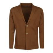 Filippo De Laurentiis Brun Merino Ull Revers Jacka Brown, Herr