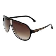 Carrera Svarta Aviator Solglasögon med Bruna Linser Black, Herr