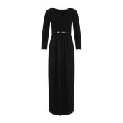 Max Mara Svart Elegant Klänning för Kvinnor Black, Dam