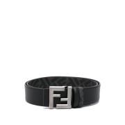 Fendi Stiliga Bälteskollektionen Black, Herr