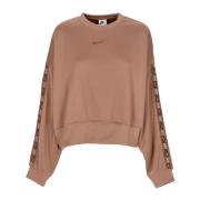 Nike Oversize Crewneck Sweatshirt Brown, Dam