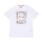 Timberland Stack Tee - Vit Streetwear White, Herr