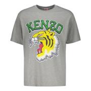 Kenzo Maxi Print Bomull T-shirt Gray, Herr