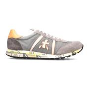 Premiata Grå Lucy Sneakers med Mocka Paneler Gray, Herr