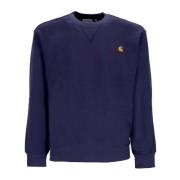 Carhartt Wip Script Enzian Crewneck Sweatshirt Blue, Herr