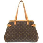 Louis Vuitton Vintage Pre-owned Canvas axelremsvskor Brown, Dam