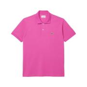 Lacoste Rosa Polo Shirt Elegant Sportig Pink, Herr