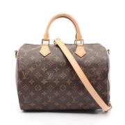 Louis Vuitton Vintage Pre-owned Canvas handvskor Brown, Dam