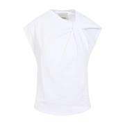 Isabel Marant Vit T-shirt Chic Stil White, Dam