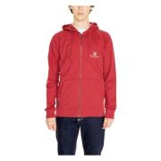 Aquascutum Zip-Up Plain Sweatshirt Vår/Sommar Herr Red, Herr