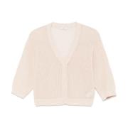 Peserico Beige Sweater Kollektion Beige, Dam