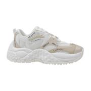 Armani Exchange Beige Gummisula Dam Sneakers Beige, Dam