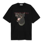 IH NOM UH NIT Svart Bomull Logo Print T-shirt Black, Herr